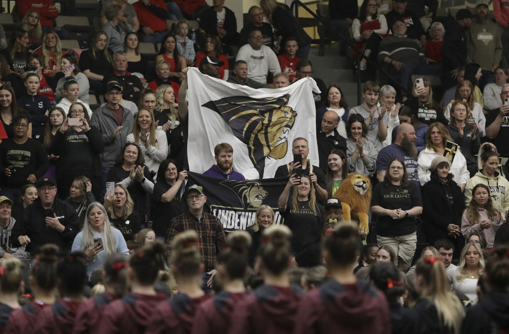 Lindenwood gymnasts stick it one last time